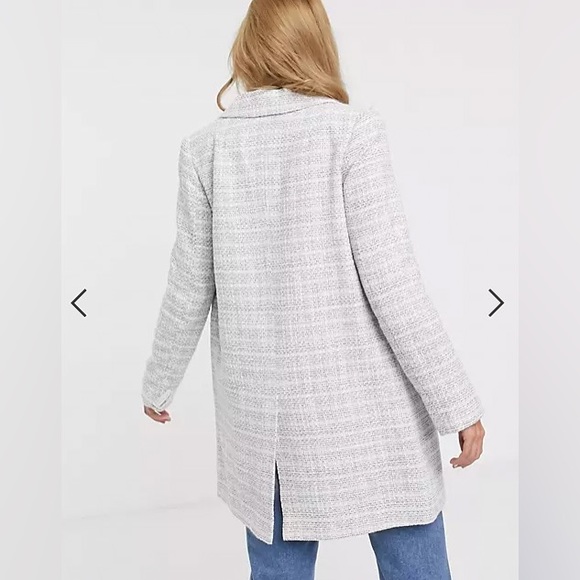 NEW ASOS Textured Coat with Button detail - Picture 2 of 7